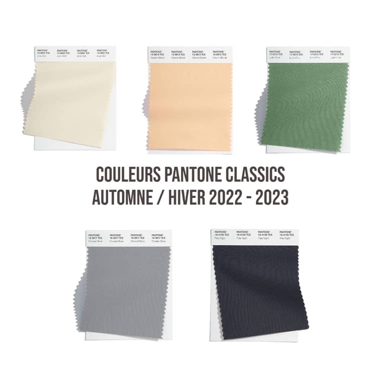 Les couleurs pantone classiques 