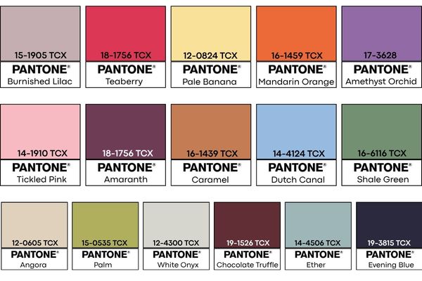 Palette de couleurs de la London Fashion Week 2026