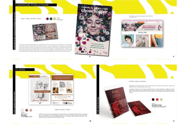 exemple de portfolio en graphisme