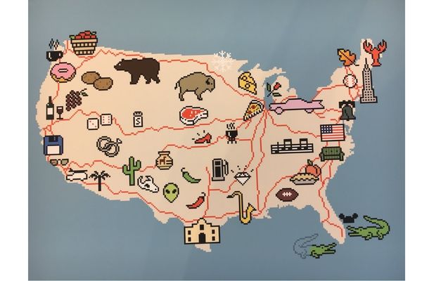 icon interpretation of #Amtrak route map