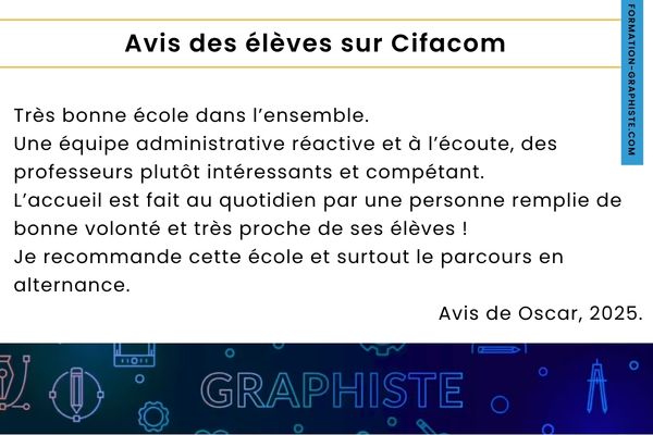 avis d'un ancien élève de cifacom
