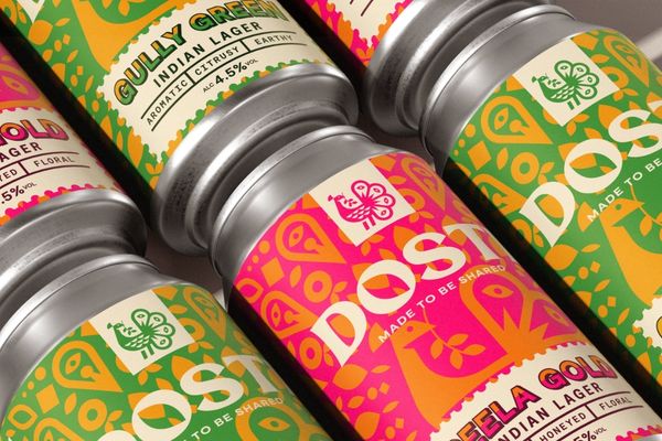 Branding d'une marque de lager réalisé par CJ Cawley